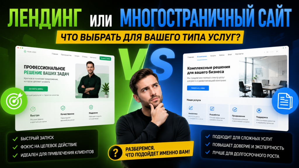 разработка сайтов лендингов